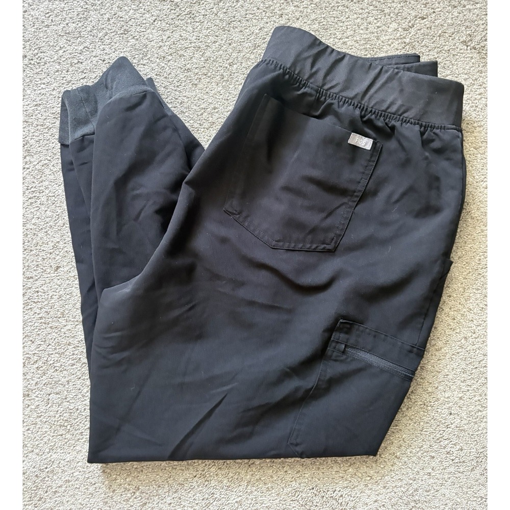 Figs Women's 3XL Zamora Jogger Scrub Pants Bottoms Black Technical Collection